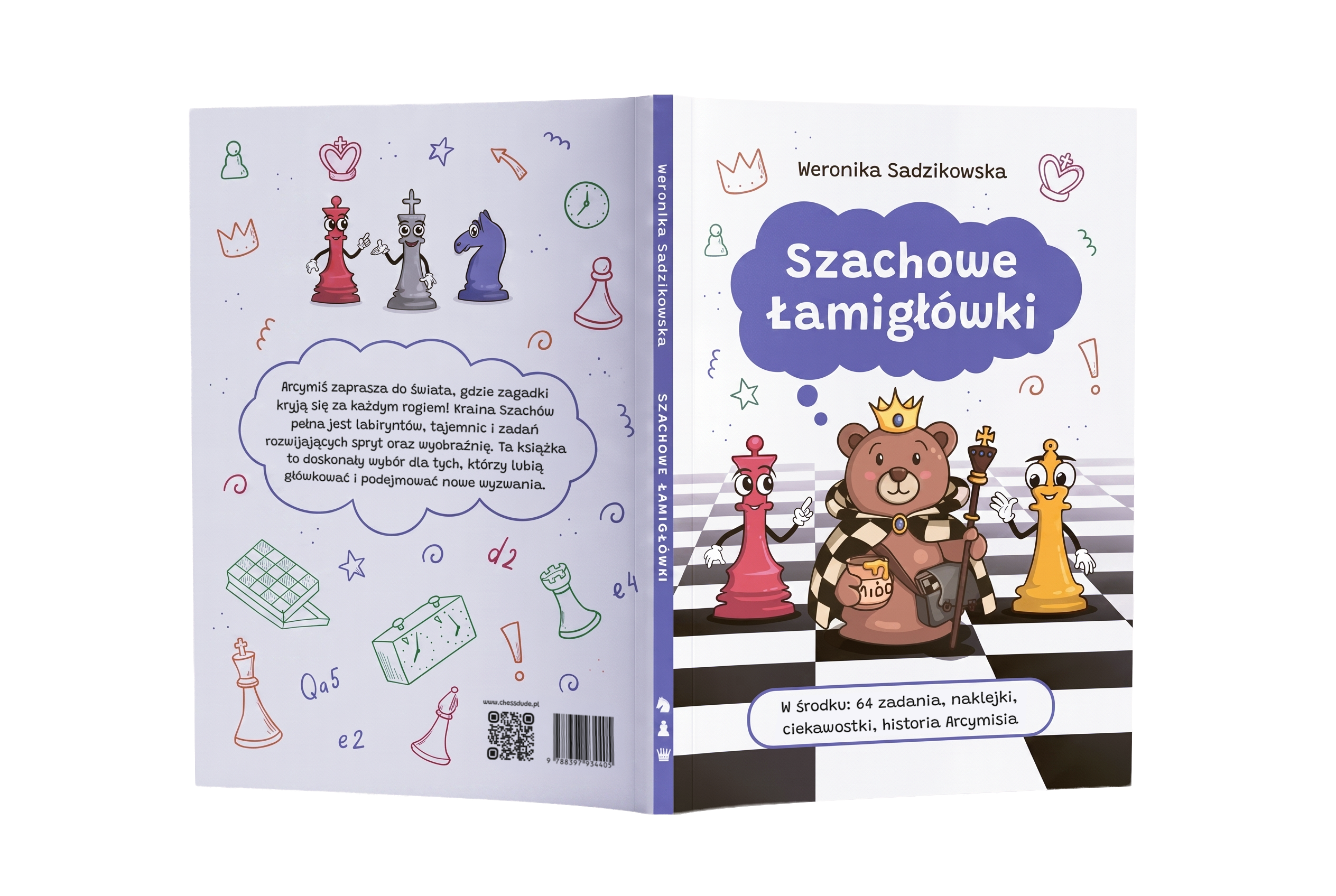 Okładka książki "Szachowe Łamigłówki".